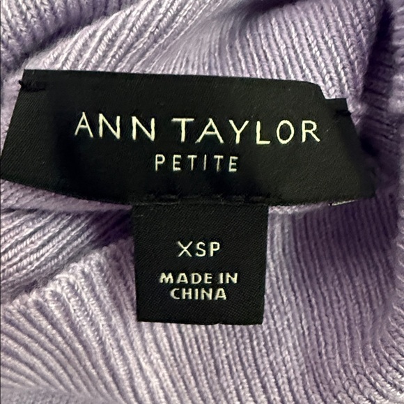 Ann Taylor Lavender Knit Sweater - Picture 2 of 3